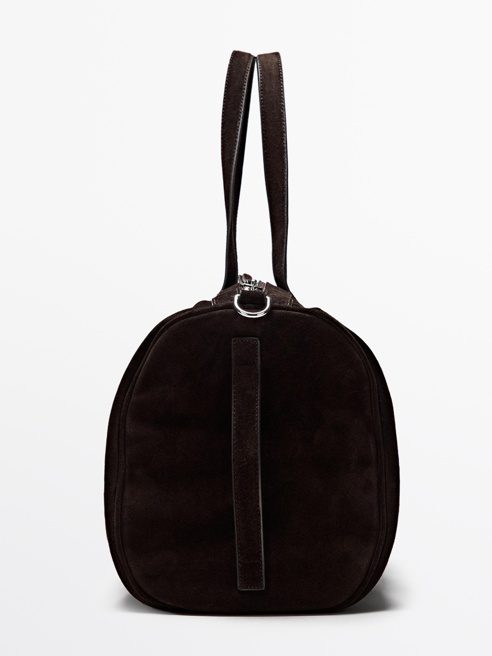 Massimo Dutti Дорожная сумка из замшевой кожи, коричневый