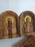 Освященная Икона «Господь Вседержитель» из дуба 25.5х19 см