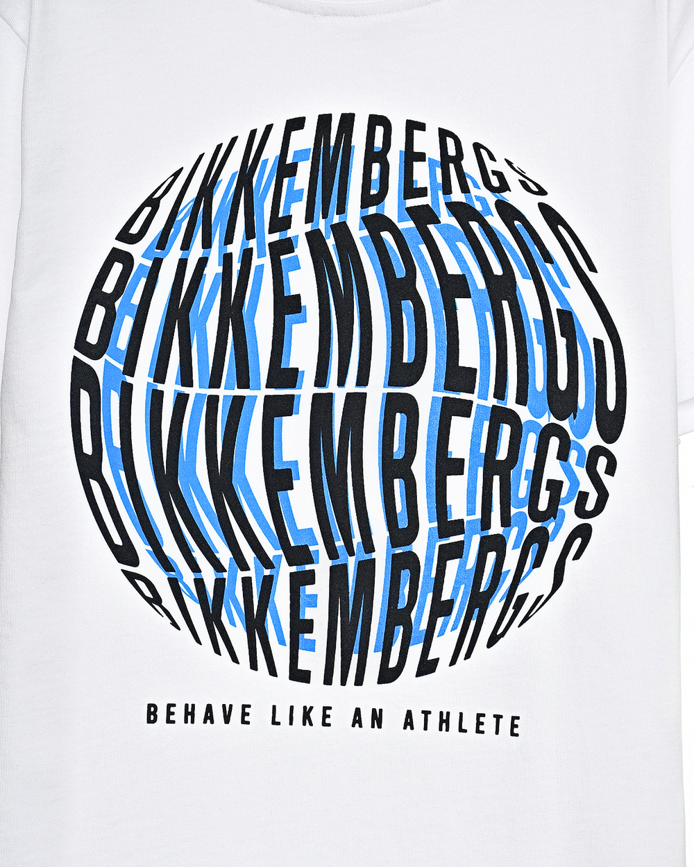 Футболка BIKKEMBERGS Белый/Термопринт: объемный круглый логотип Мальчик