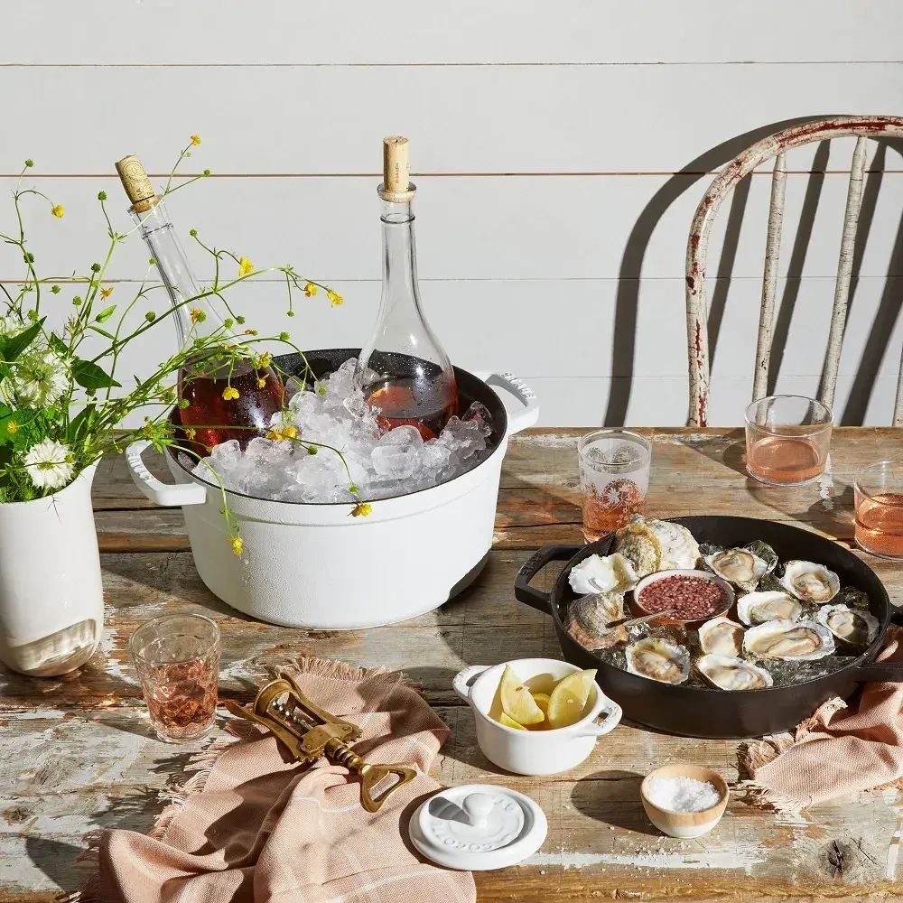STAUB Чугунная кастрюля Cocotte 24 см 3,8 л черная