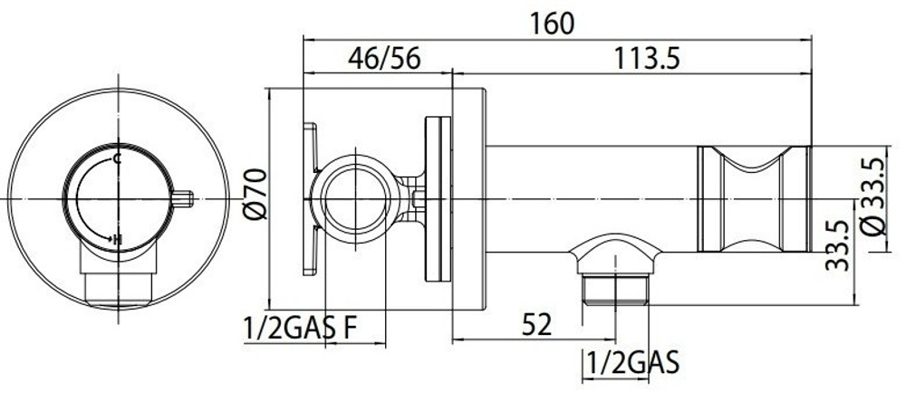 Bossini Nikita Mixer Set гигиенический комплект: смеситель прогрессивный, душ с кнопкой для подачи воды, шланг 1250 мм, держатель с шланговым подключением