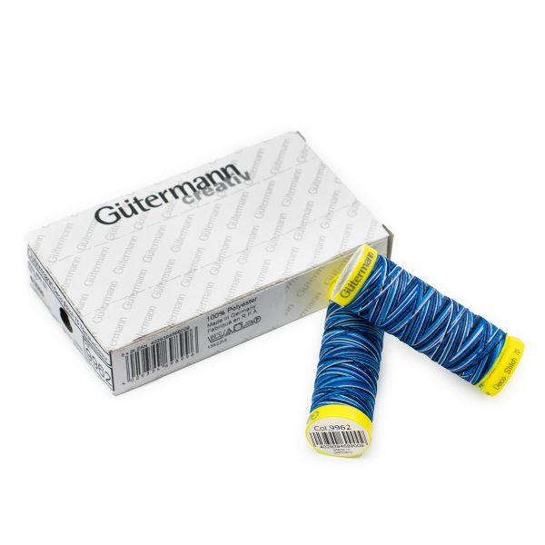 Нитки отделочные Gutermann Deco Stitch multicolor 70 (70 метров), 5 кат. | 9962