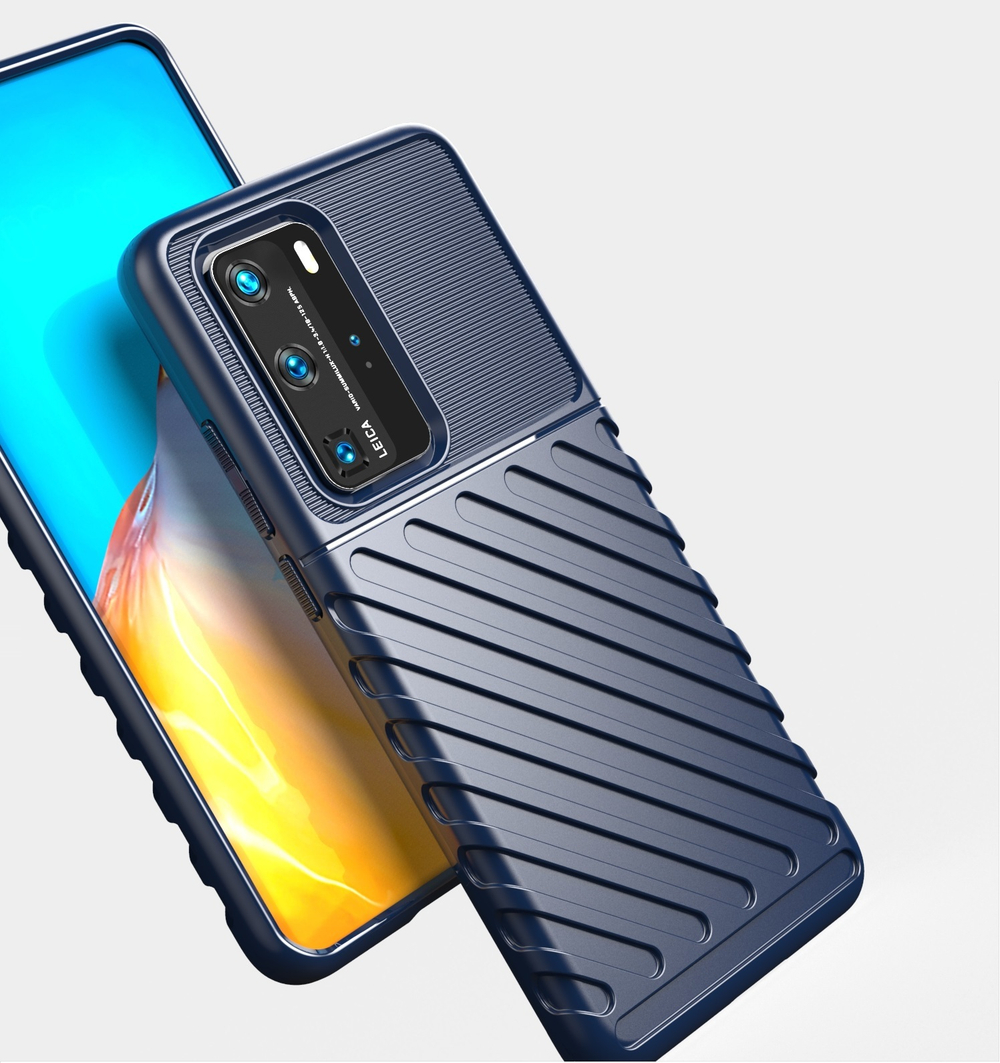 Чехол защитный синего цвета на Huawei P40 Pro, серии Onyx от Caseport