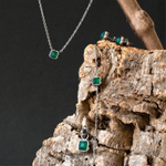 Серьги Coeur de Lion Green agate (May) 1301/21-0500