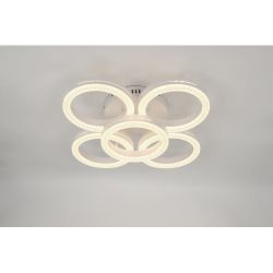 Светильник потолочный светодиодный Rivoli Juniper 6187-701 LED 75Вт 3000-6000К белый с пультом