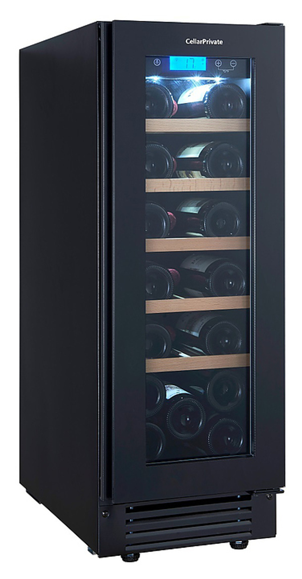 Винный шкаф Cellar Private CP020-1TBH черная дверь