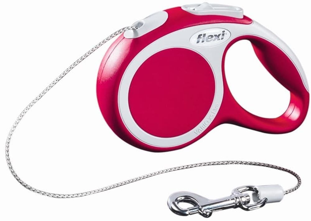 FLEXI рулетка Vario Basic XS (до 8 кг) трос 3 м красная