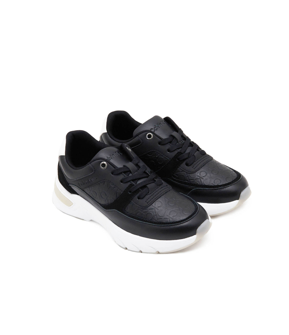 Кожаные кроссовки Calvin Klein - черный(HW0HW01869)