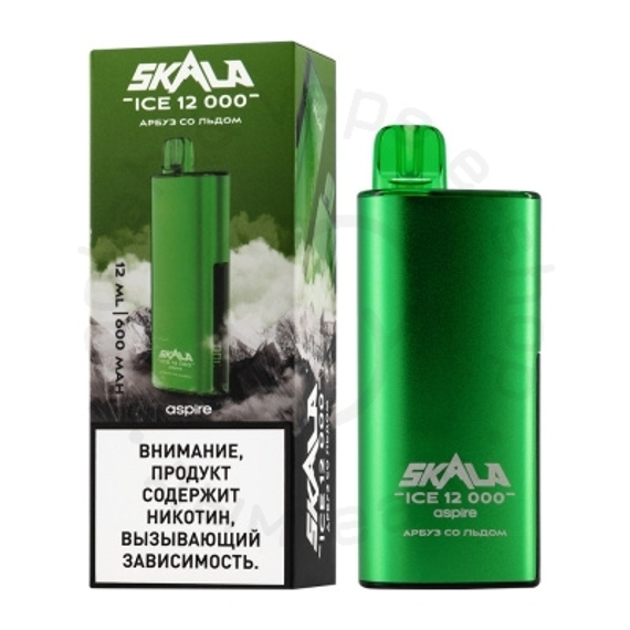 Одноразовая ЭС SKALA ICE 12000 с ароматом Арбуза со льдом , 20мг/см3, 12 мл. (М)