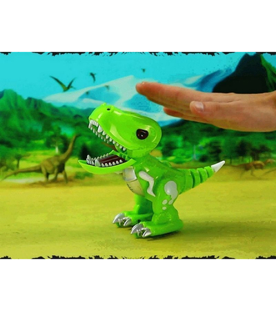 Р/У динозаврик  Feilun, звук, свет, сенсор