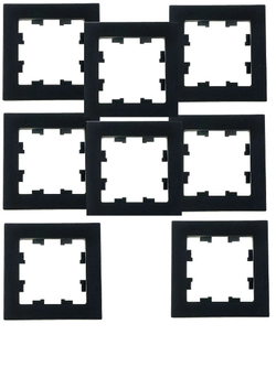 AtlasDesign 1-постовая рамка, ATN001001 карбон 8шт