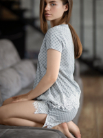 Женский домашний комплект (Размер: XL) (Цвет: серый)