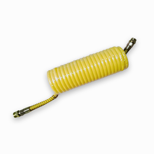 Шланг воздушный витой М22х1,5 желтый