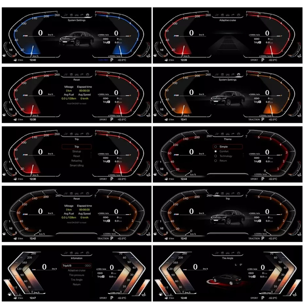 Электронная панель приборов BMW 6-серия F06/F12 2011-2018 - Radiola RDL-1261 с LCD / ЖК 12.3" экраном QLED