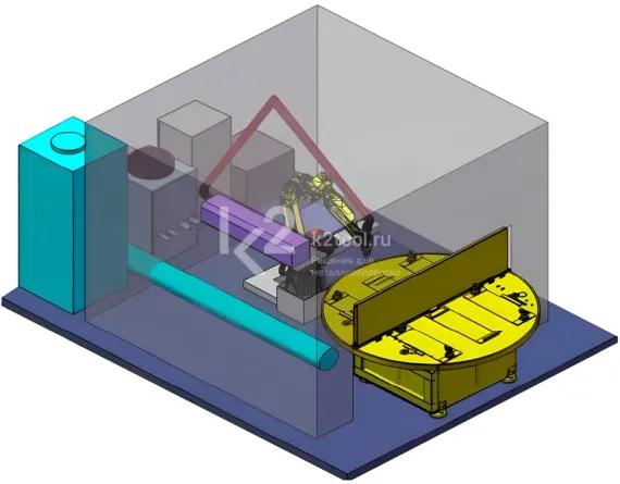 Комплекс роботизированной лазерной резки CO2 Raytools 125–250 Вт