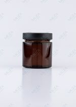 Баночка темное стекло с металл. крышкой 200 мл.