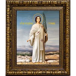 Стефан первомученик архидиакон, апостол от 70-ти. Икона на холсте.