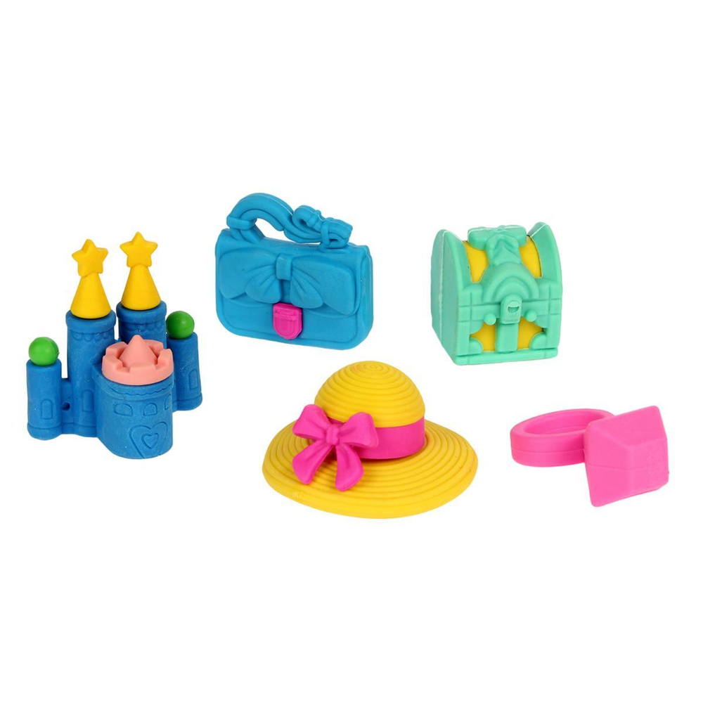 Набор ластиков тематический в коробке, 4 вида микс (морские животные, НЛО, инструменты, для девочек)