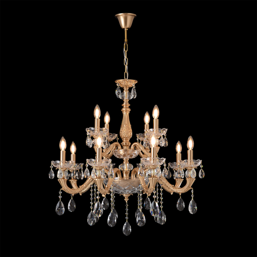 Подвесная люстра Crystal Lux ELIZABETH SP8+4 BRASS