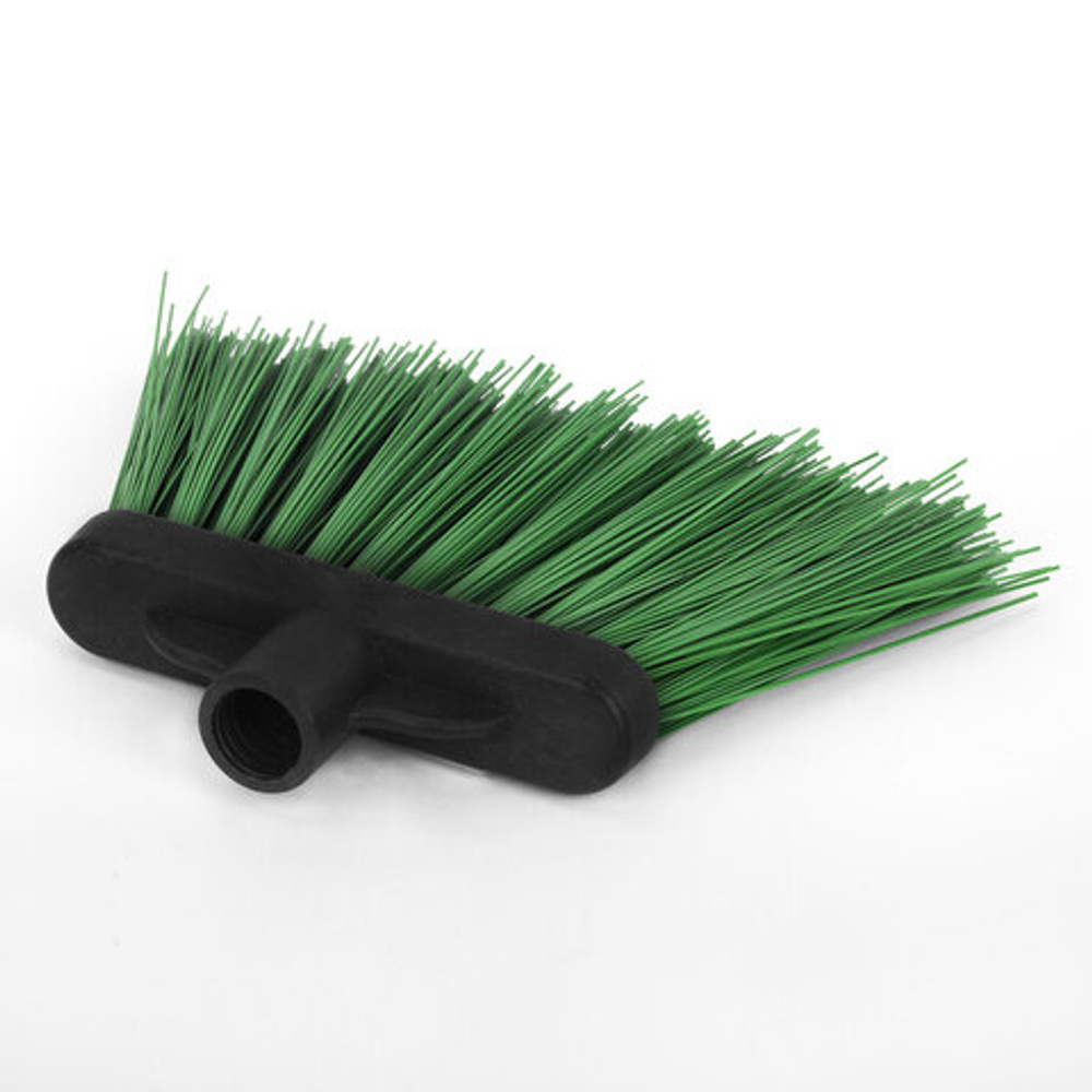 Метла синтетическая плоская "МИШЕЛЬ" ширина 24 см, высота 18,9 см, без черенка, еврорезьба, LAIMA EXPERT, 605370