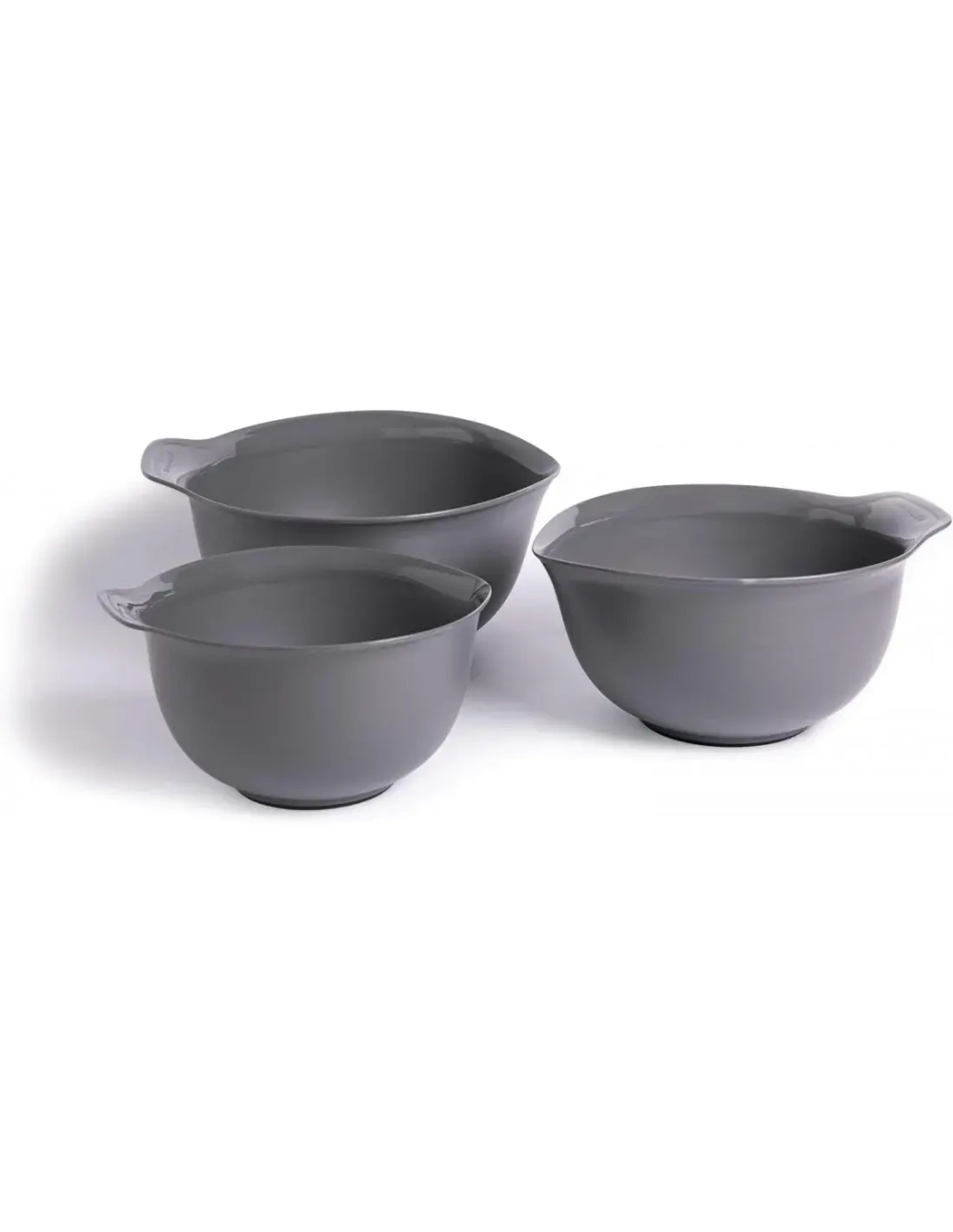KitchenAid Набор из трех кухонных мисок серого цвета