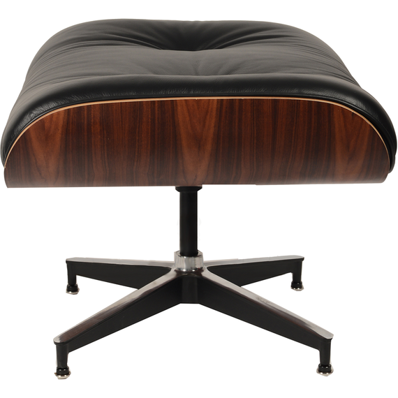 Кресло с оттоманкой Eames Lounge Black Premium U.S. Version