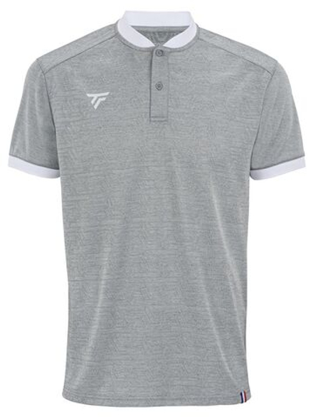 Детская теннисная футболка Tecnifibre Team Mesh Polo - silver