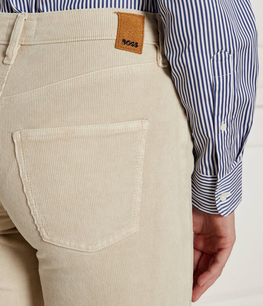 Брюки вельветовые PARKWAY BOSS BLACK - бежевый(50531409)