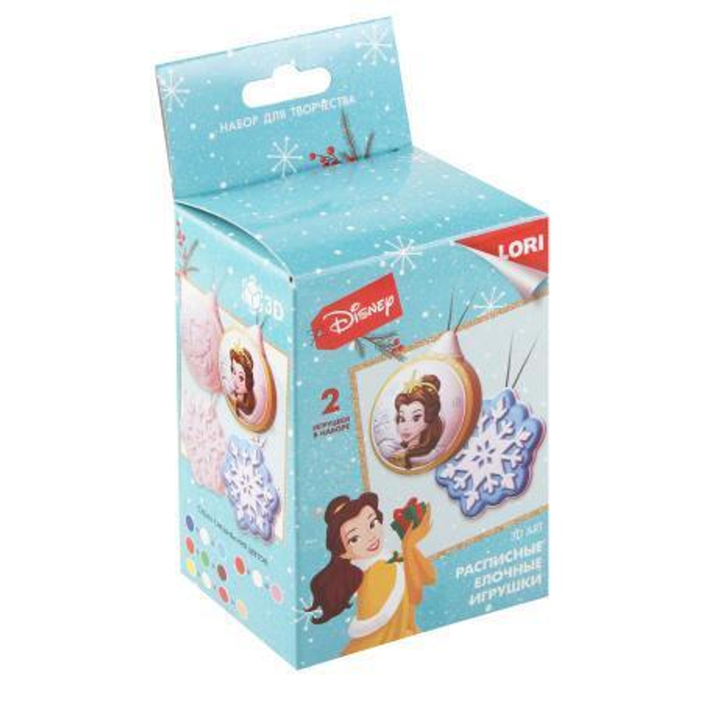 3D Art Роспись ёлочных игрушек Disney "Белль" (Lori)