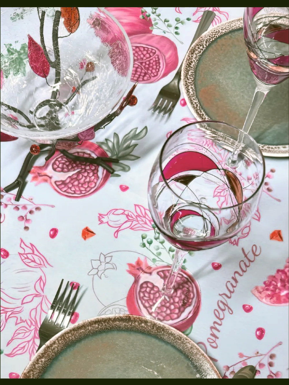 Скатерть 150*180см рис.№ 3 (гранат)