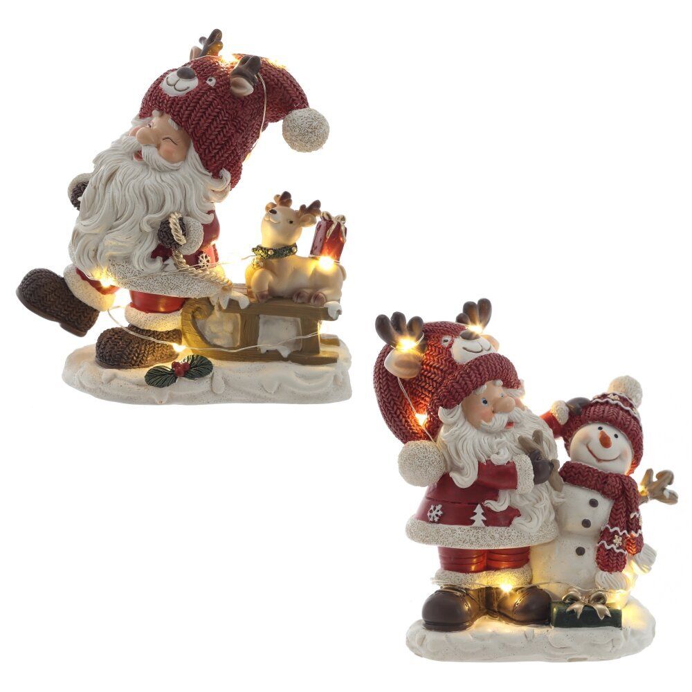 GAEM Фигурка декоративная "Дед Мороз", с подсветкой (3хLR44,н/п), L1, L11,5 W7 H13 см, 2в.