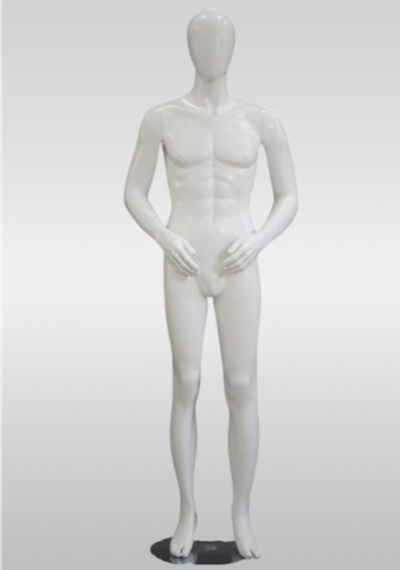 Мужской абстрактный манекен Jym 42/Белый глянец