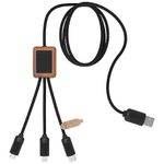 Кабель 3-в-1 SCX.design C29 в оплетке из бамбука