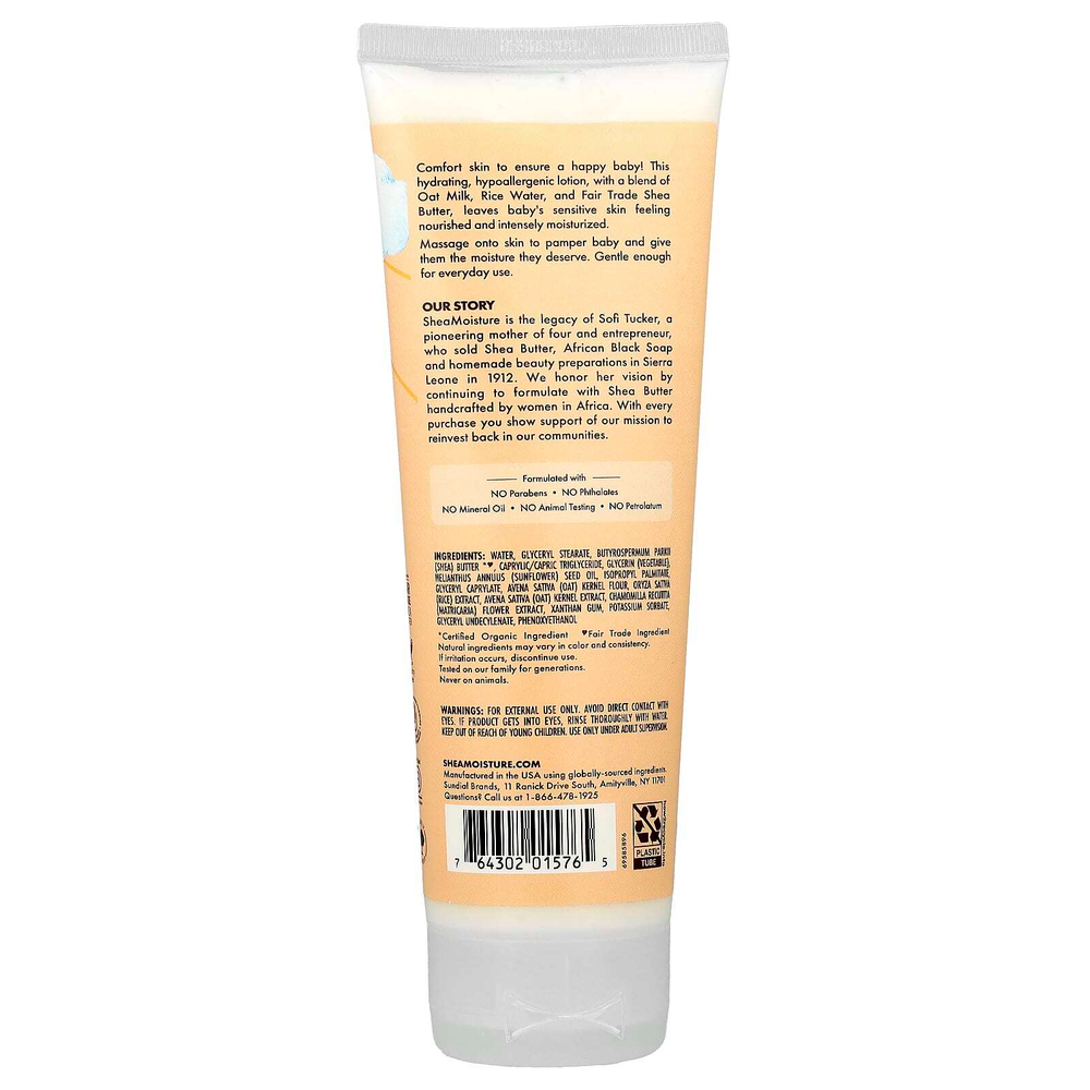 SheaMoisture, Детский, успокаивающий лосьон, для чувствительной кожи, без отдушек, 236 мл (8 жидк. Унций)
