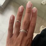 Кольцо фаланговое лавровая веточка Tiara mini (галочка)