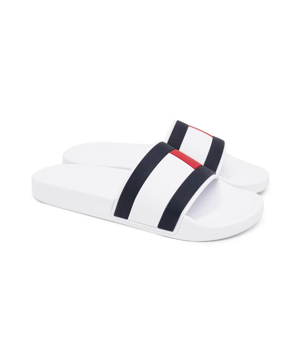 Шлепанцы RUBBER TH FLAG POOL Tommy Hilfiger - белый(FM0FM04236)
