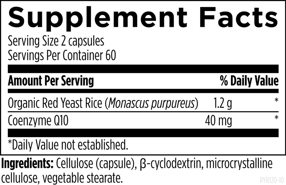 Designs For Health - Red Yeast Rice - 180 capsules