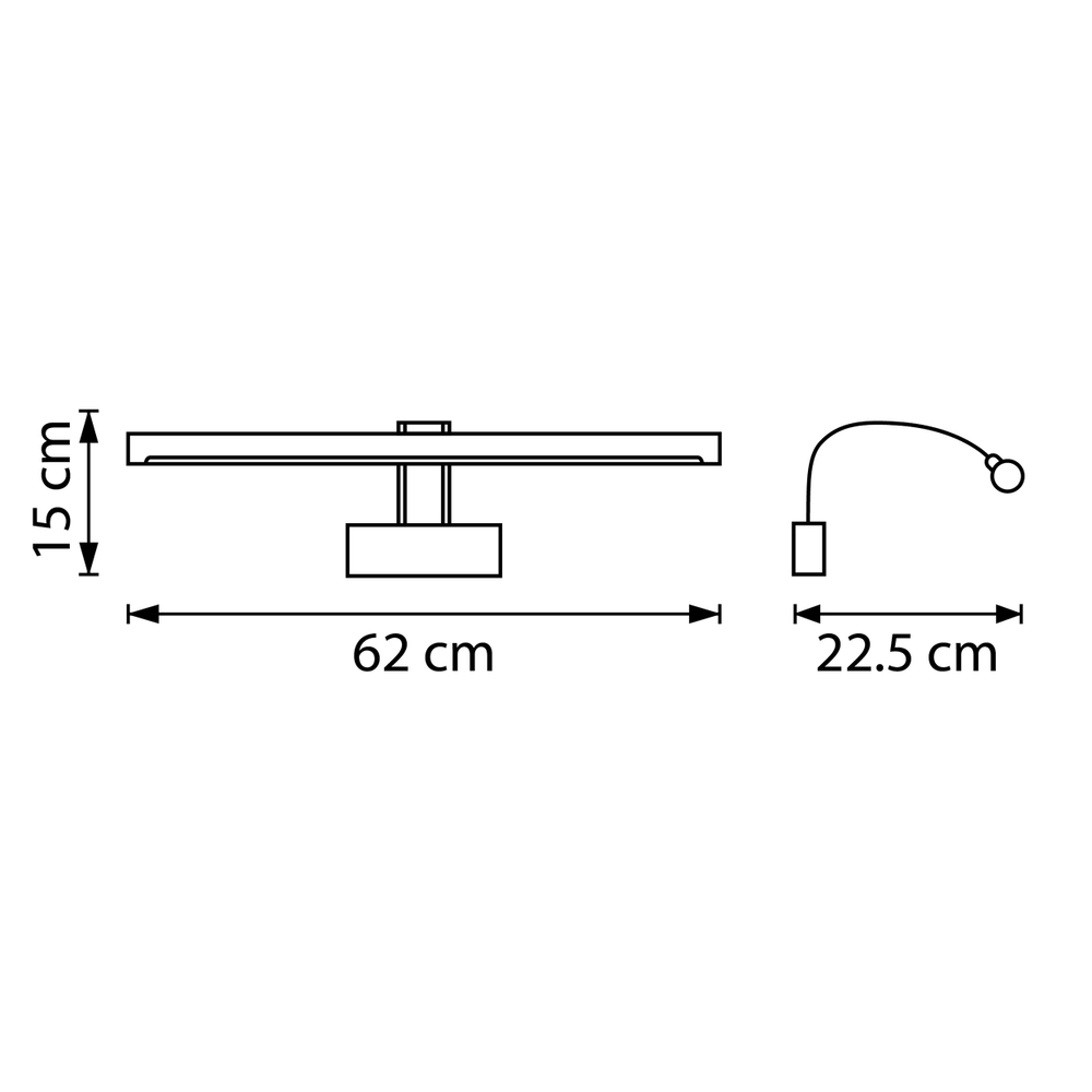201161 Бра NOCE LED 14W 870LM ЛАТУНЬ 3000/4000/6000K