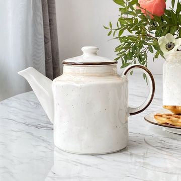 Чайник Latte 1 л, ручная работа, фарфор