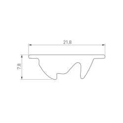 Экран асимметричный SL-LINE-W20-2500 (Arlight, Пластик) 033746(1)