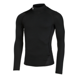 Мужское теннисное поло Under Armour Heatgear Comp Mock Long Sleeve Men - Black