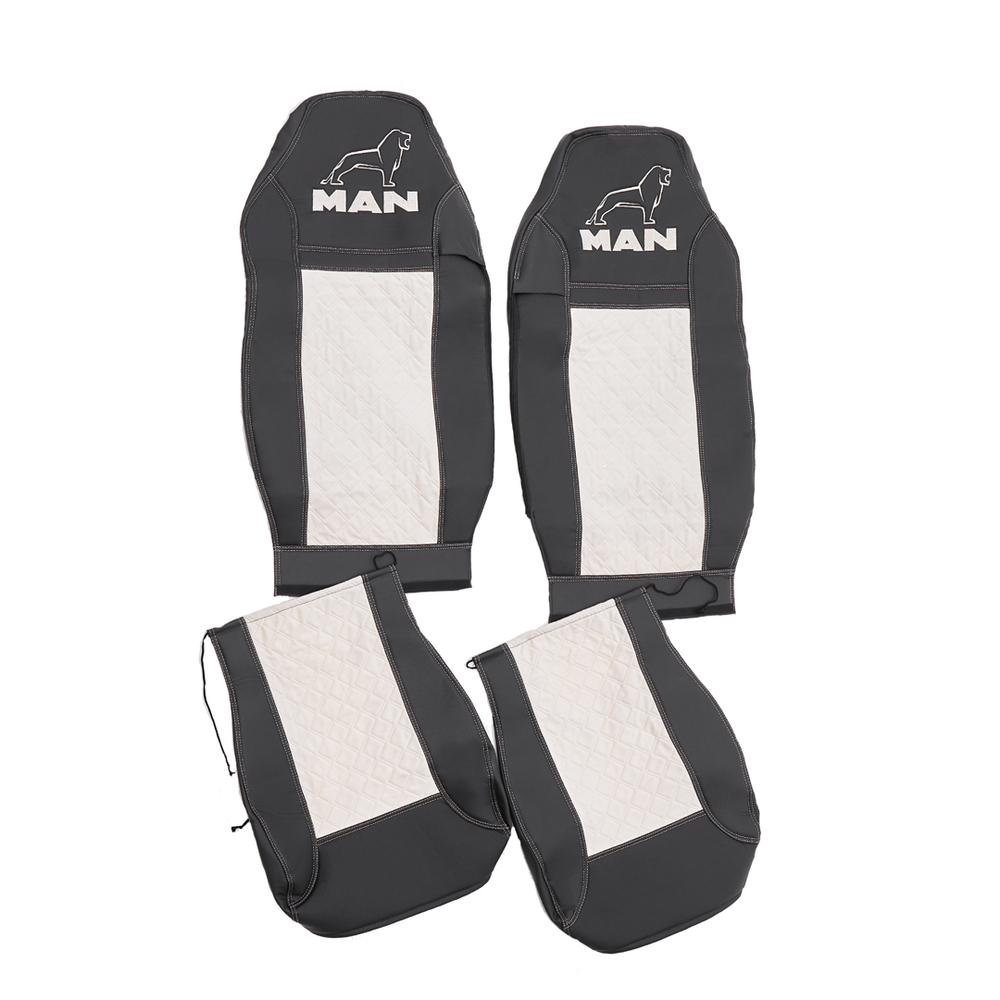 Чехлы MAN TGA (экокожа, бежевый)