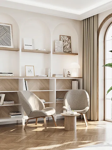 Кресло Ellipse E8.1 (молочный, рогожка)