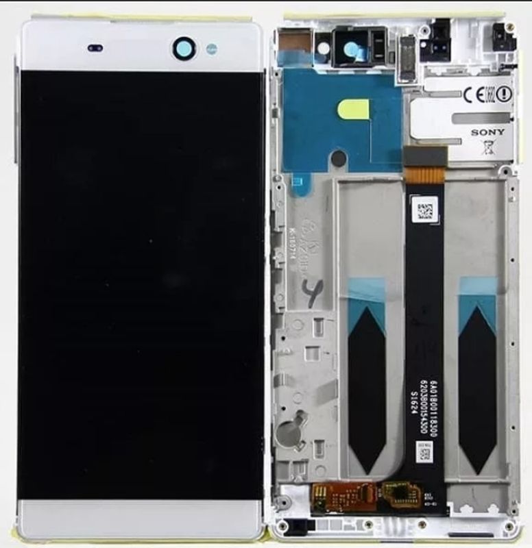 Дисплей для Sony C6 Xperia XA Ultra в сборе с тачскрином на рамке (White)