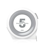Рулетка "Home Series White" Deli H8105A 5м х 19мм (Эксклюзивный дизайн, клипса, ремешок, подарочная упаковка)