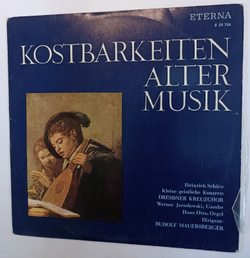 Винтажная виниловая пластинка Heinrich Schutz Dresdner Kreuzchor, Werner Jaroslawski, Hans Otto Dirigent Rudolf Mauersberger Kleine Geistliche Konzerte (GDR 1968)