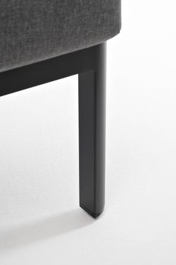 "Сан Ремо" кресло плетеное из роупа садовое, каркас алюминий темно-серый, роуп серый, ткань серая