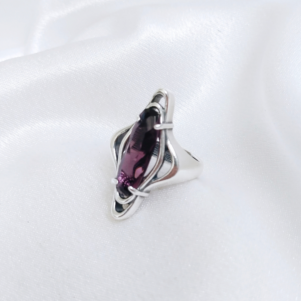 "Эдвард"  кольцо в серебряном покрытии из коллекции "Модерн" от Jenavi