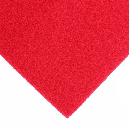 Ковролин НОРК (велюр) на резиновой основе с защитной плёнкой, ширина 2м., 50 кв.м, красный