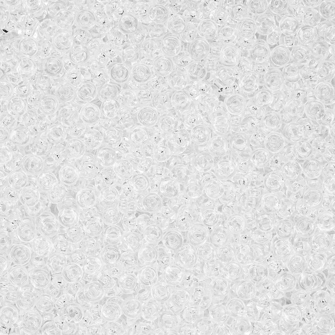 Японский бисер TOHO Demi 11/0 (№1), прозрачный глянцевый